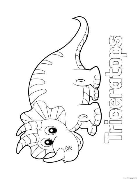 Triceratops Treasures Dinosaur Coloring Pages Triceratops - coloringhdimages