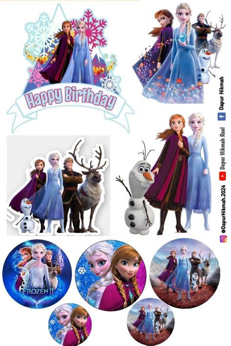 Frozen Frozen Cake Topper Birthday Cake Topper Printable Disney