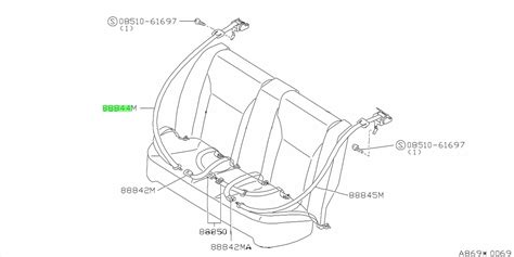 Buy Genuine Nissan J J Belt Assembly Rear Seat