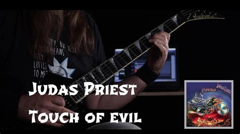 Judas Priest Touch Of Evil Guitar Solo Cover YouTube