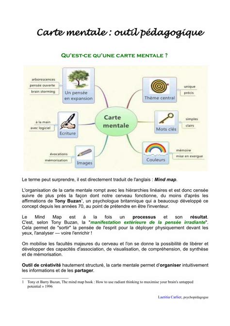 Pdf Carte Mentale Outil P Dagogique Dokumen Tips