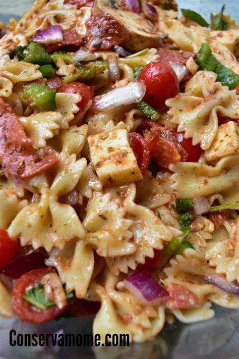 Pizza Pasta Salad Recipe Summer Salad Recipe Recipe Summer Salad Recipes Pasta Salad