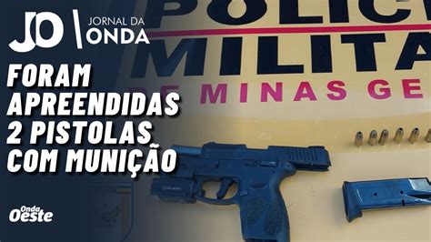 PM PRENDE DOIS HOMENS PORTANDO ARMAS DE FOGO NA MG 050 UM EM PASSOS E