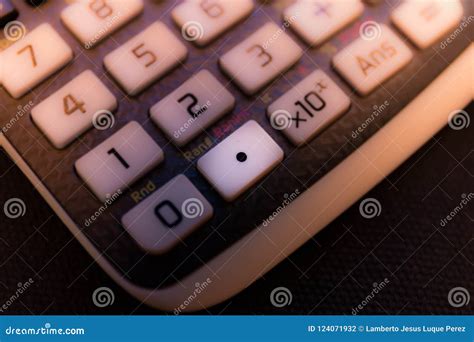 Decimal Point Key from the Keyboard of a Scientific Calculator Stock ...