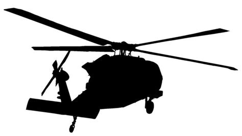 Blackhawk Helicopter Silhouette Clip Art