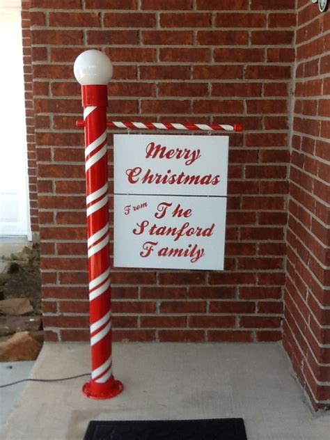 North Pole Greeting Sign Pvc Built Christmas Decorations Diy