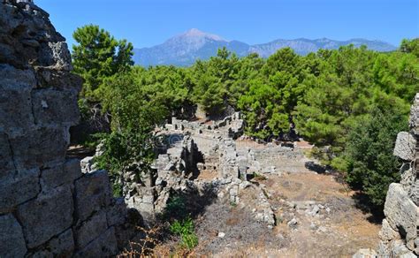 Phaselis Ancient City Antalya Stock Image Image Of Monument