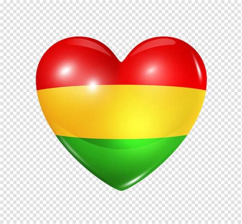 Premium Psd Love Bolivia Heart Flag Symbol