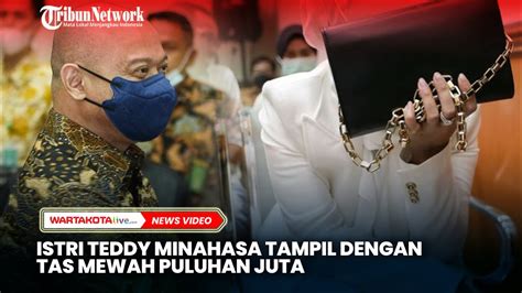 Istri Teddy Minahasa Tampil Dengan Tas Mewah Puluhan Juta Saat Hadiri