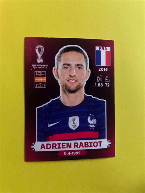 Fra Panini Wm Adrien Rabiot Kaufen Auf Ricardo