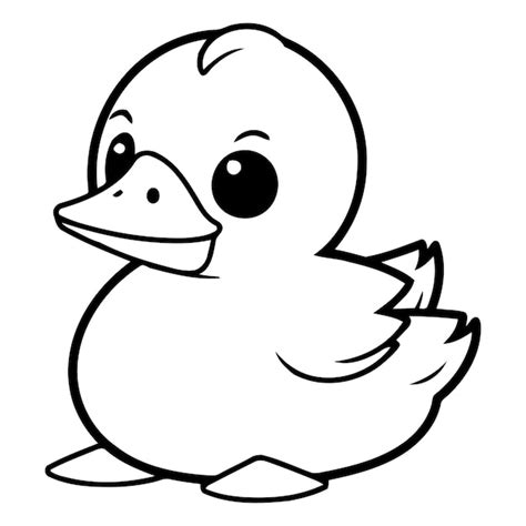 Lindo Pato De Dibujos Animados De Un Lindo Pato De Dibujo Animado