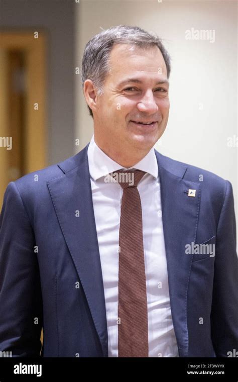 Brussels Belgium Th Oct Prime Minister Alexander De Croo