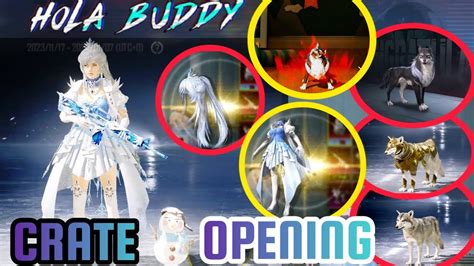 New Hola Buddy Crate Opening Frost Queen Set Dark White Wolf Buddy