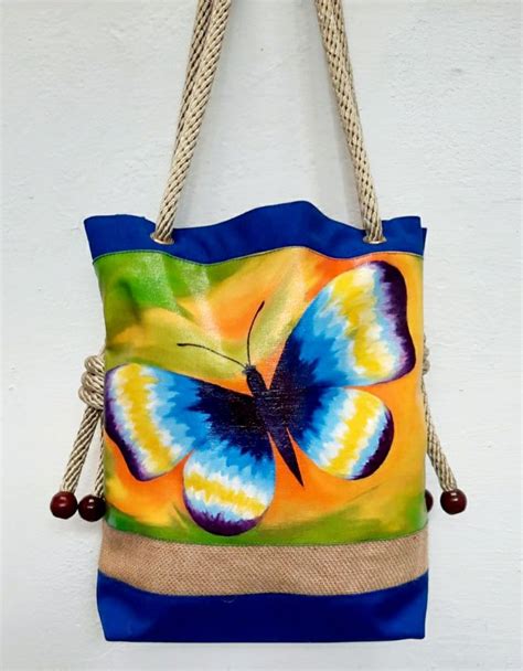 Colorful Handmade Butterfly Bag Fabric Crafts