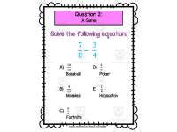 Cool Math Quips Activity: Adding + Subtracting Fractions by Teach Simple