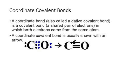 Aim What are coordinate covalent bonds DO NOW