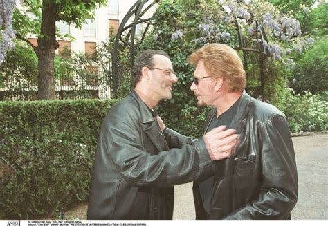 Photo Jean Reno Et Johnny Hallyday Pr Sentation De La Ferrar