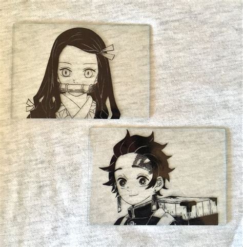 Nezuko And Tanjiro Demon Slayer Painting Glass