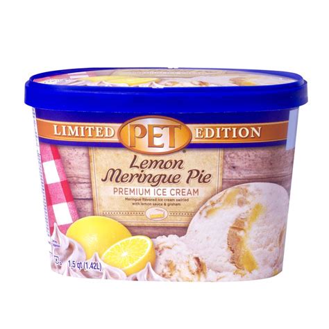 PET Dairy Lemon Meringue Pie Ice Cream - PET Dairy