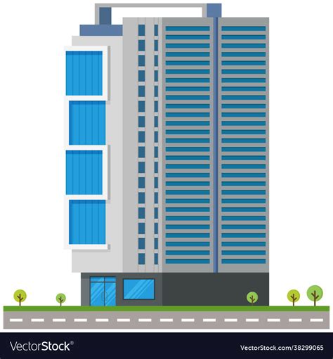 Office building Royalty Free Vector Image - VectorStock