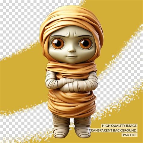 Premium PSD Cute Mummy Clipart3d Png Clipart Transparent Isolated