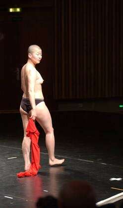 1 DanceTheatre Ahn Eun Me Choreographer Red Nude With Ensemble Let Me