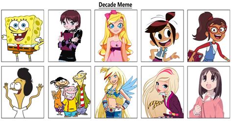 Decade Meme Jazzystar123 Version By Jazzystar123 On Deviantart