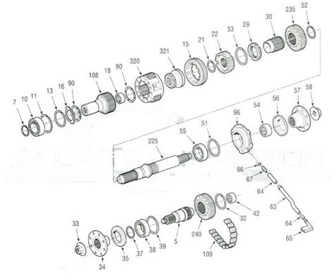 Exploded View Np Transfer Case Parts Diagram Rebuild Clut