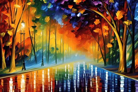 King Midas Of Leonid Afremov Rainbow Graphic Creative Fabrica