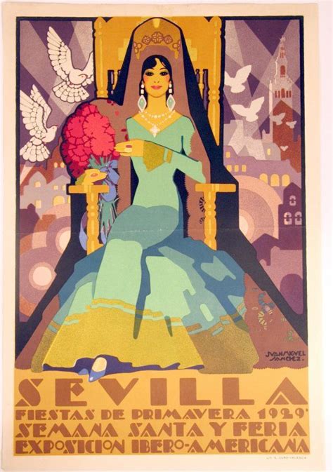 Art Deco Sevilla Posters Fine Art Posters Poster Art Dancer Poster