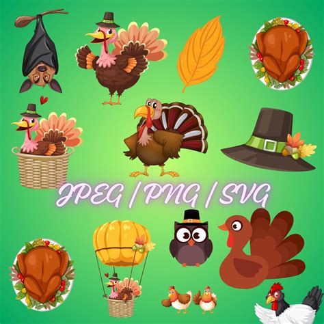 Turkey Svg Bundle Turkey Face Svg Instant Digital Download Svg Etsy