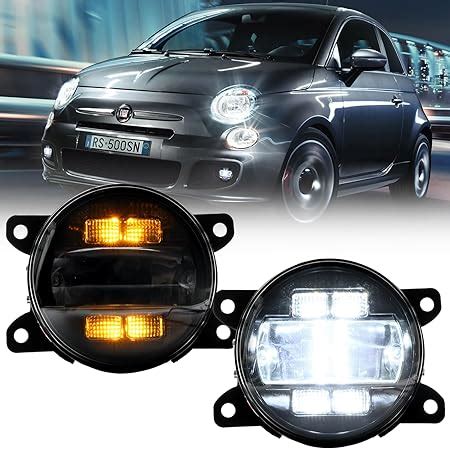 Amazon NSLUMO Led Fog Lamp Assembly Replacement For Fiat 500 500L