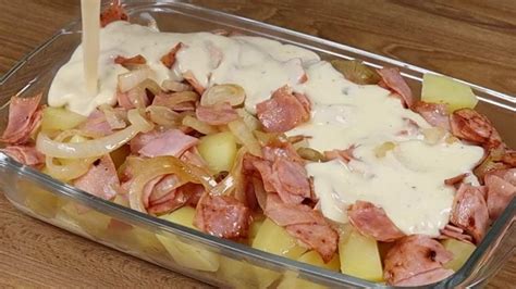 Pommes de terre et jambon dans une poêle en 1 minute Ce dîner rapide