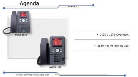 Avaya J179 J139 User Manual SS Lootah Pptx