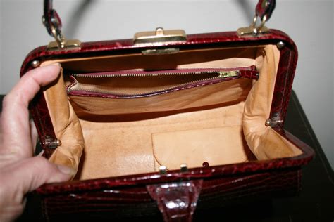 Rare Luxury Croc Bag Burgundy Color Genuine Leather Bag - Etsy