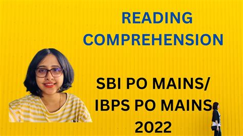 Mains Level Reading Comprehension For Ibps Po Mains Sbi Po Mains