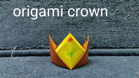 How To Make An Origami Crown Youtube