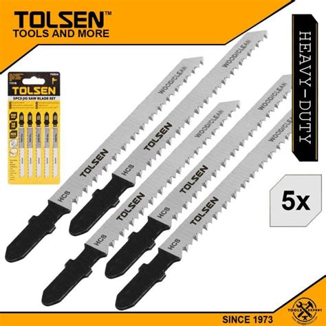 Tolsen Pcs Industrial Jigsaw Blades Set For Wood Precise Cutting