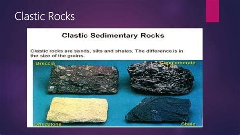 Clastic And Non Clastic Sediments Ppt Free Download