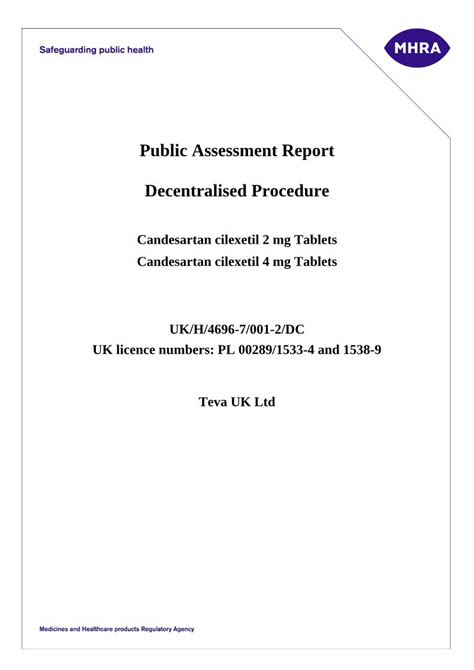 Pdf Public Assessment Report Decentralised Procedure On The Data