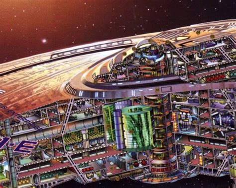 Starfleet ships — Enterprise E cutaway poster by Star Trek...