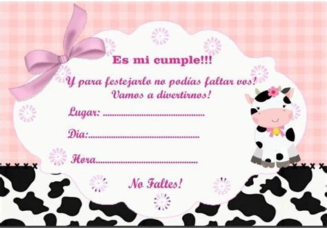 La Vaca Lola Invitacion