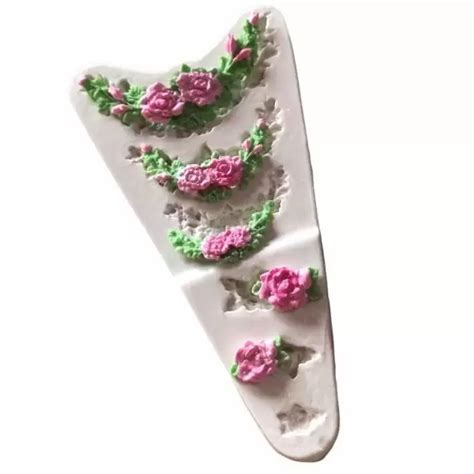 Molde De Silicone Arabesco Floral