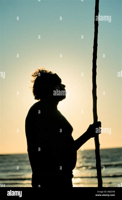 Australia aboriginal people silhouette hi-res stock photography and ...