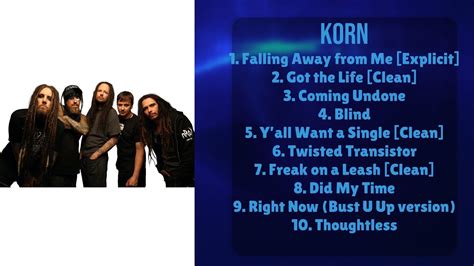 Korn Top Tracks Roundup For 2024 High Ranking Hits Selection Mesmerizing Youtube