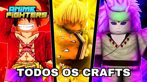 Peguei Todos Os Crafts Do Anime Fighters Youtube