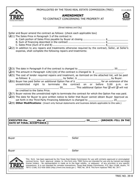 Trec No Form Fill Out Printable Pdf Forms Online