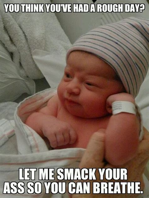 Oh Great A Comedian Funny Baby Pictures Baby Memes Funny Babies