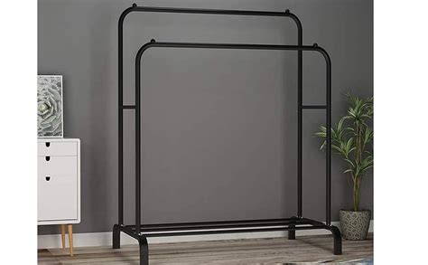 Lukzer 1PC Metal Cloth Stand Multipurpose Garment Rack With Bottom