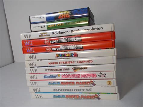 Lot Of 12 Nintendo Wii Ds Game Cases W Cover Art No Game Free Sandh 45496365219 Ebay